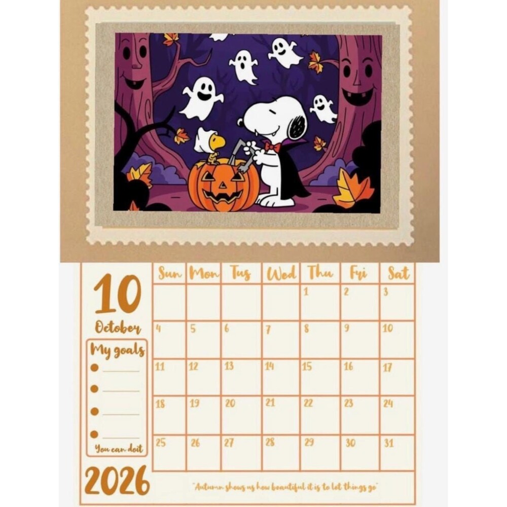 PNG Snoopy Calendar